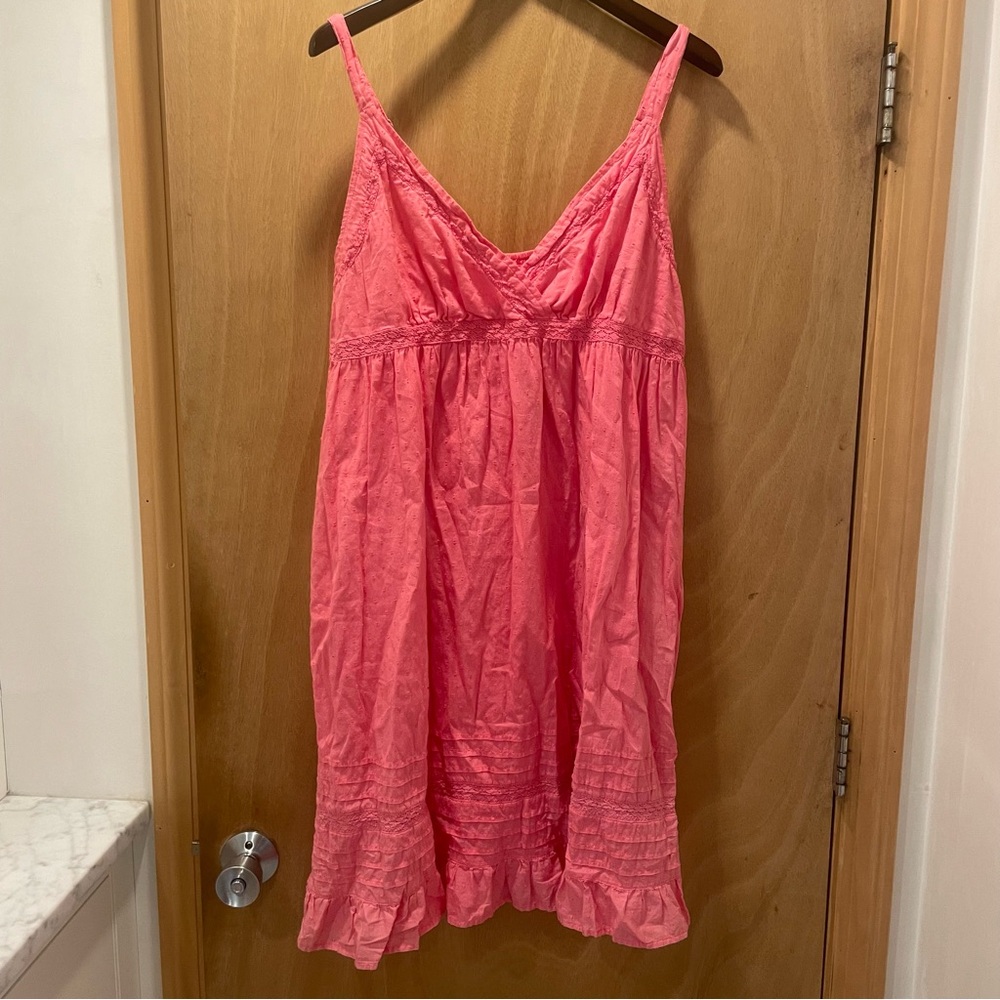 Faded glory pink midi summer dress